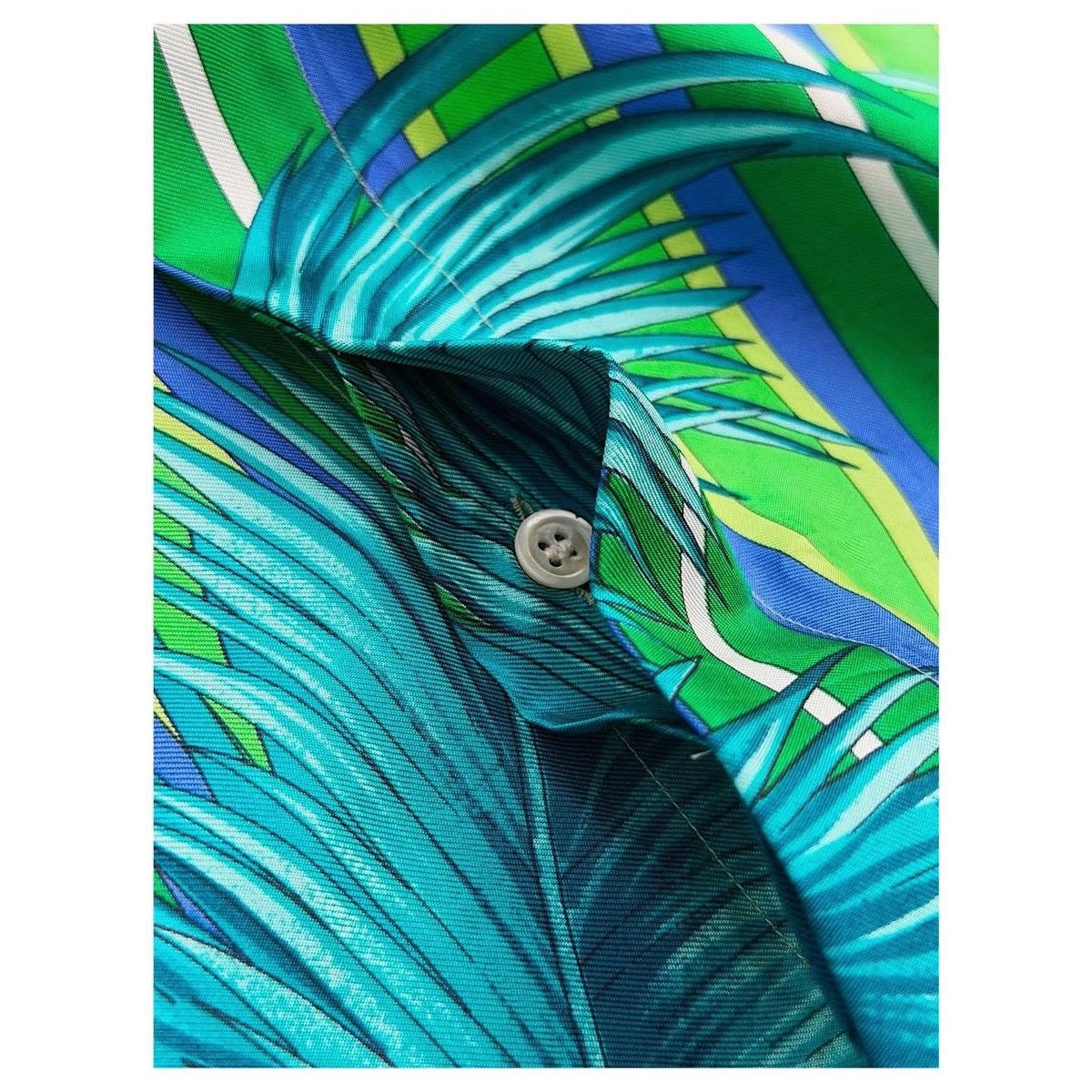 Versace Versace V2 Silk Jungel Print Shirt Size US M / EU 48-50 / 2 - 5 Thumbnail