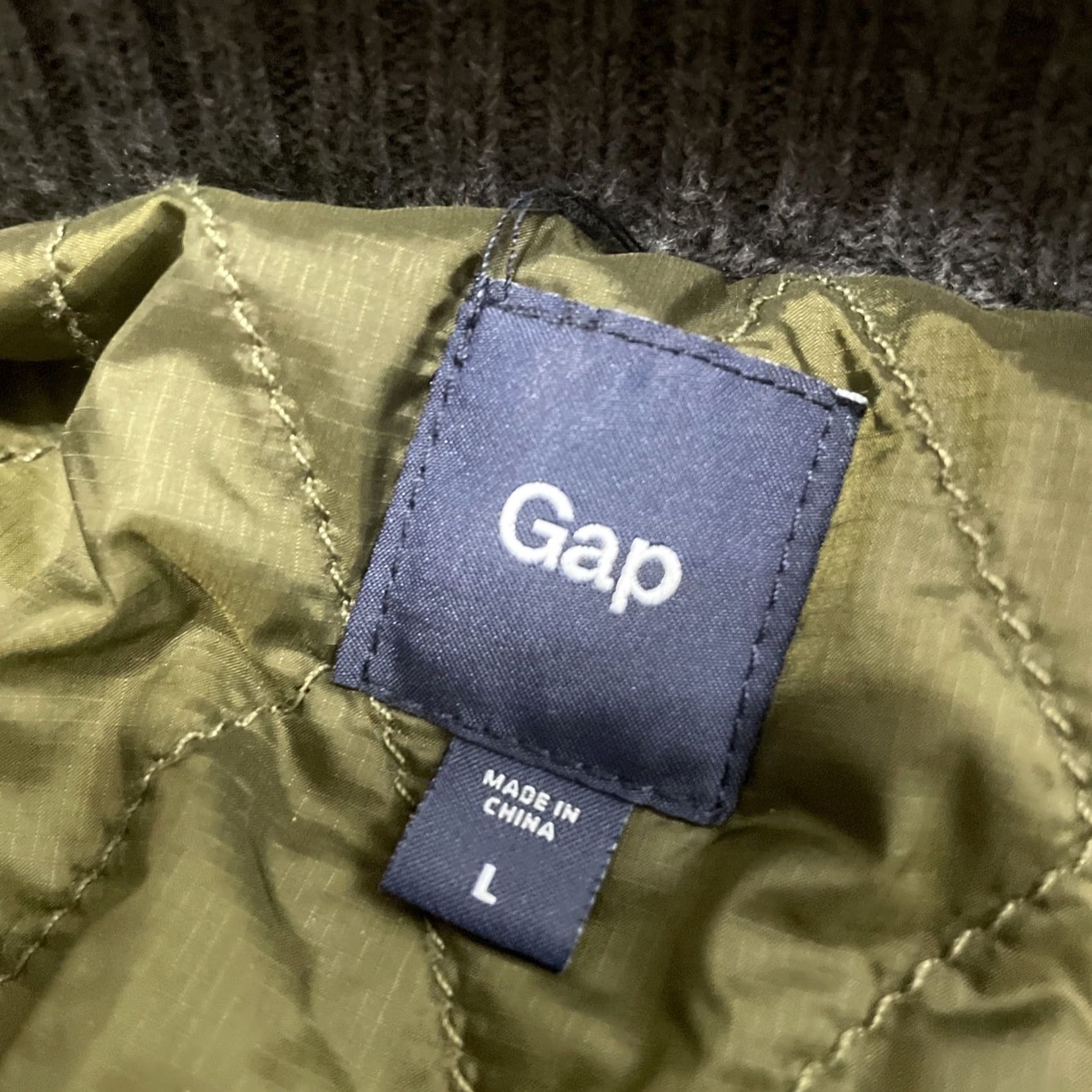 Gap Gap Cardigan Men L Gray Full Zip Wool Blend Lined Capsule Layer Knit Wool Neutral Coat, 2000s y2k, Button, Vintage Inspired, Regular Fit, Mens Size US L / EU 52-54 / 3 - 4 Thumbnail