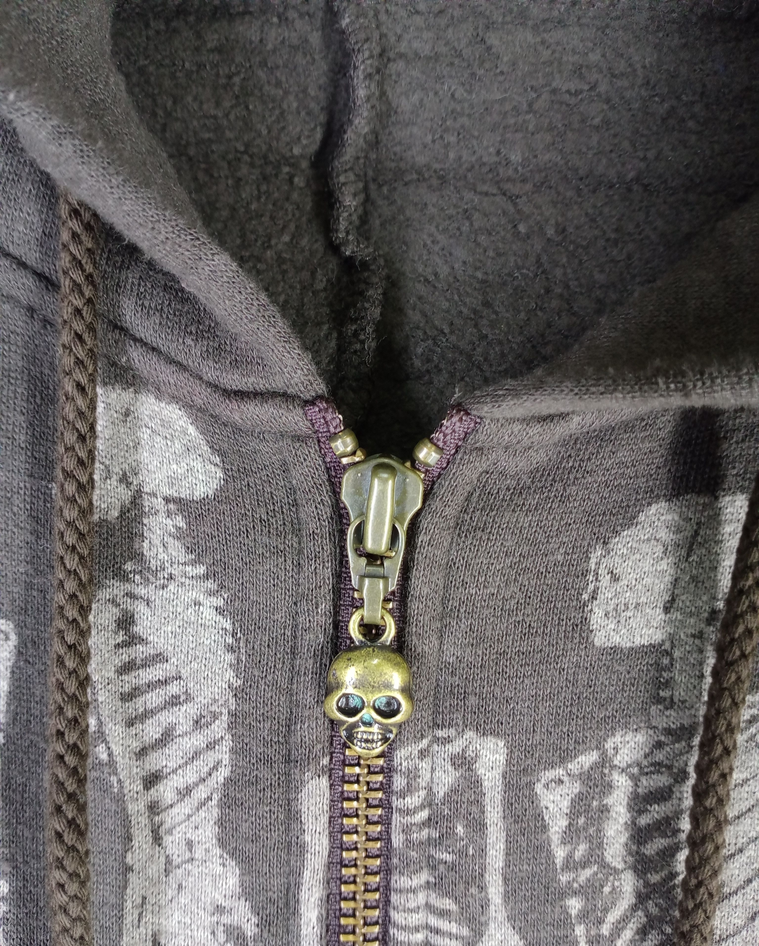 Hysteric Glamour Rare Vintage Hysteric Glamour Skeleton Zipper Hoodie Size US M / EU 48-50 / 2 - 6 Thumbnail