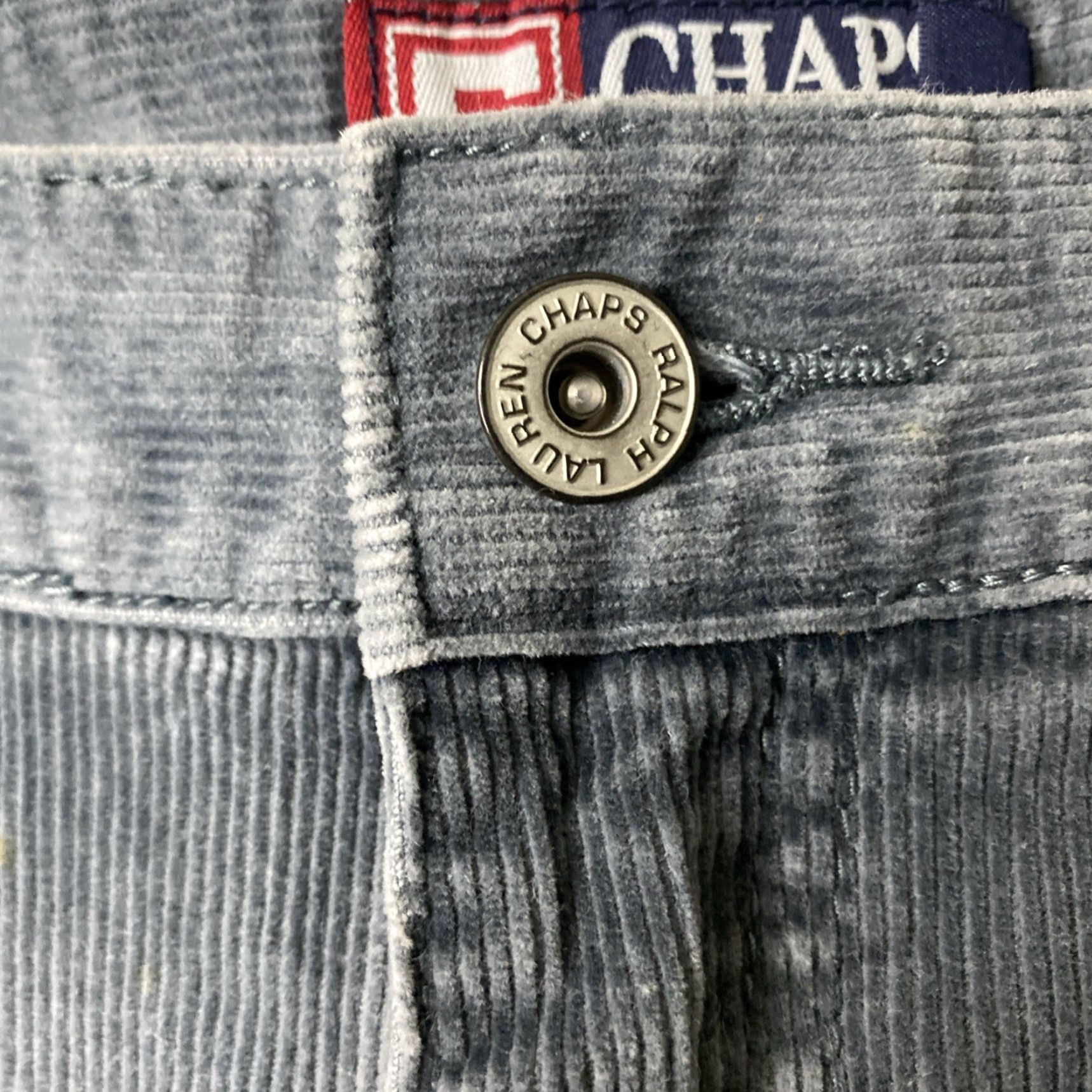 Polo Ralph Lauren VTG Polo Ralph Lauren Corduroy Pants Mens 38x30 Blue 90s Carpenter Pockets Polo Ralph Lauren Andrew Jeans Pants Shirt? Size US M / EU 48-50 / 2 - 7 Thumbnail
