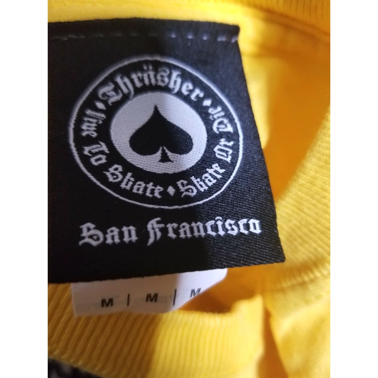 Thrasher VINTAGE Thrasher Skateboard Magazine Graphic T Shirt Mens M Yellow Skater Shirt Adult Medium Logo 90s Concert Style Size US M / EU 48-50 / 2 - 4 Thumbnail