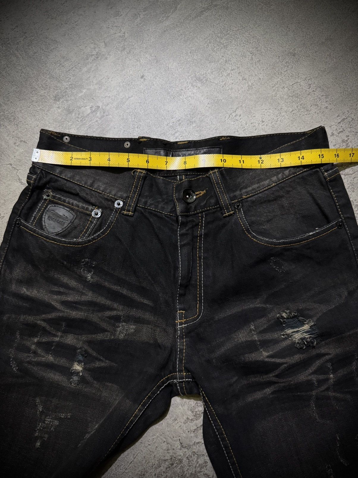 Hysteric Glamour Y2k Apestcip Ifsixwasnine Distressed Jeans Size US 31 - 15 Thumbnail