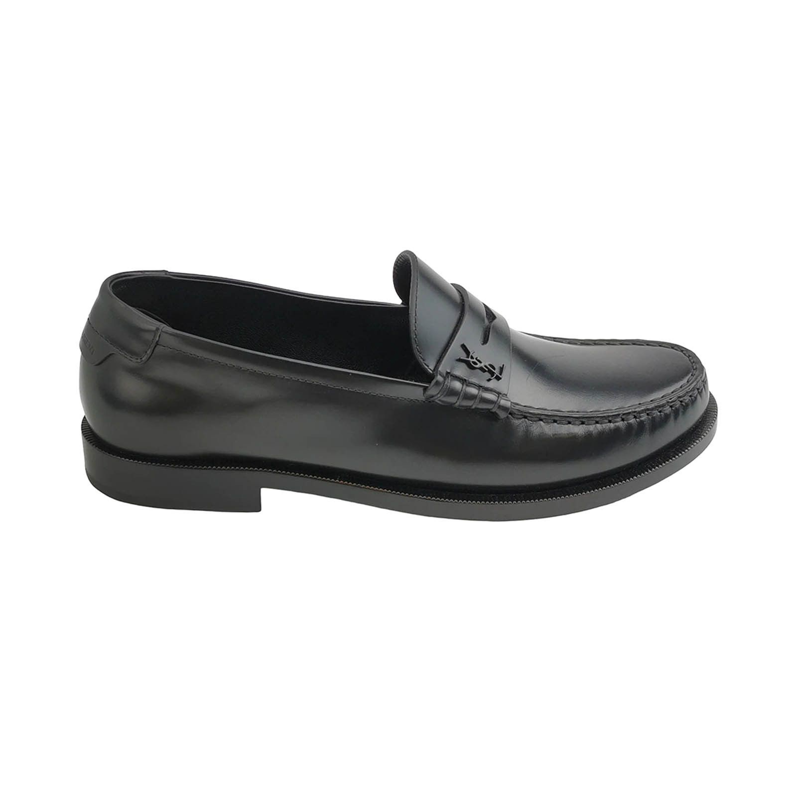 Saint Laurent Paris Saint Laurent Leather Logo Loafers Size 39 Size US 9 / IT 39 - 1 Thumbnail