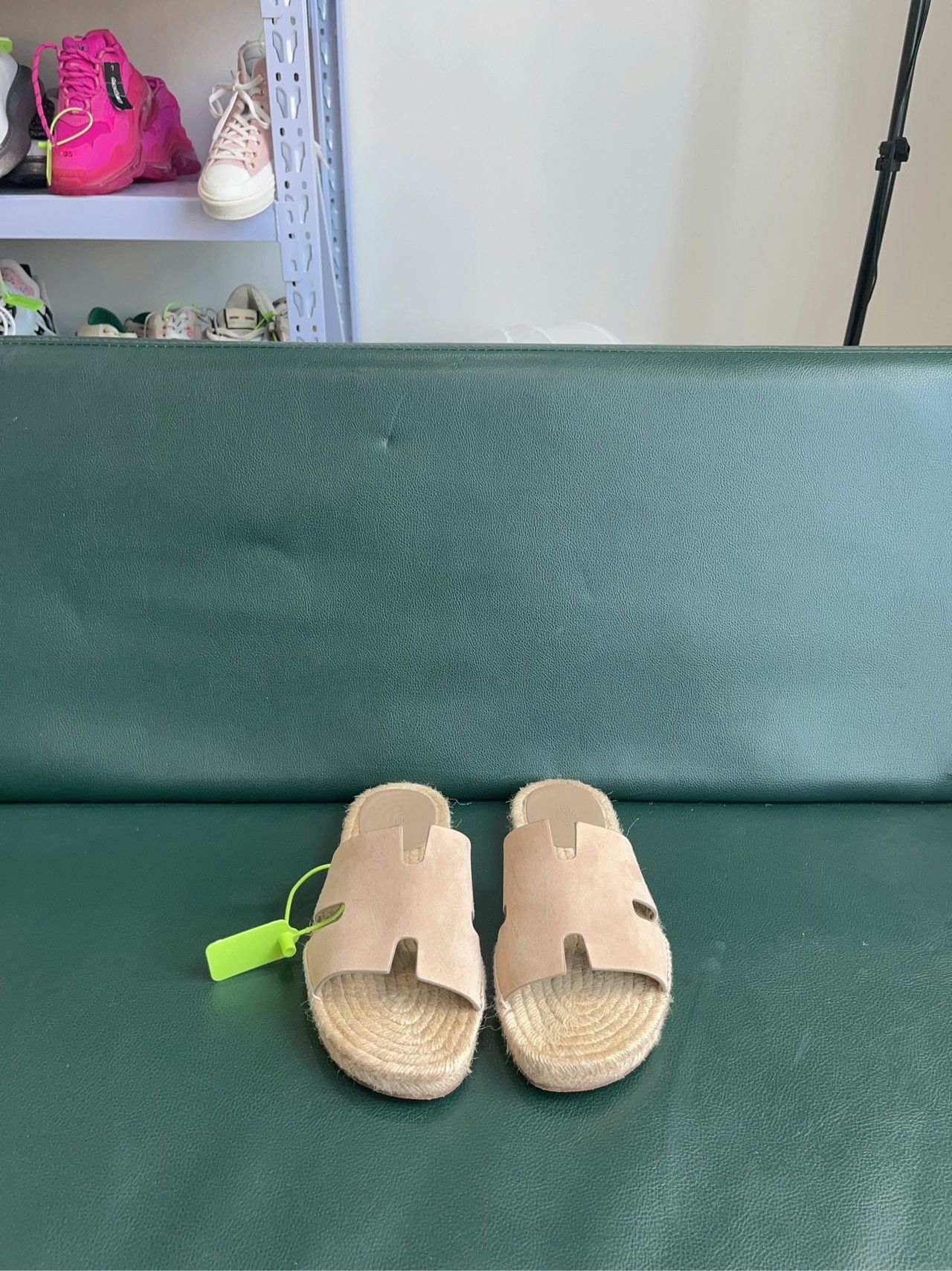 Hermes Hermès Straw Slippers Size 40 Size US 7 / EU 40 - 1 Thumbnail