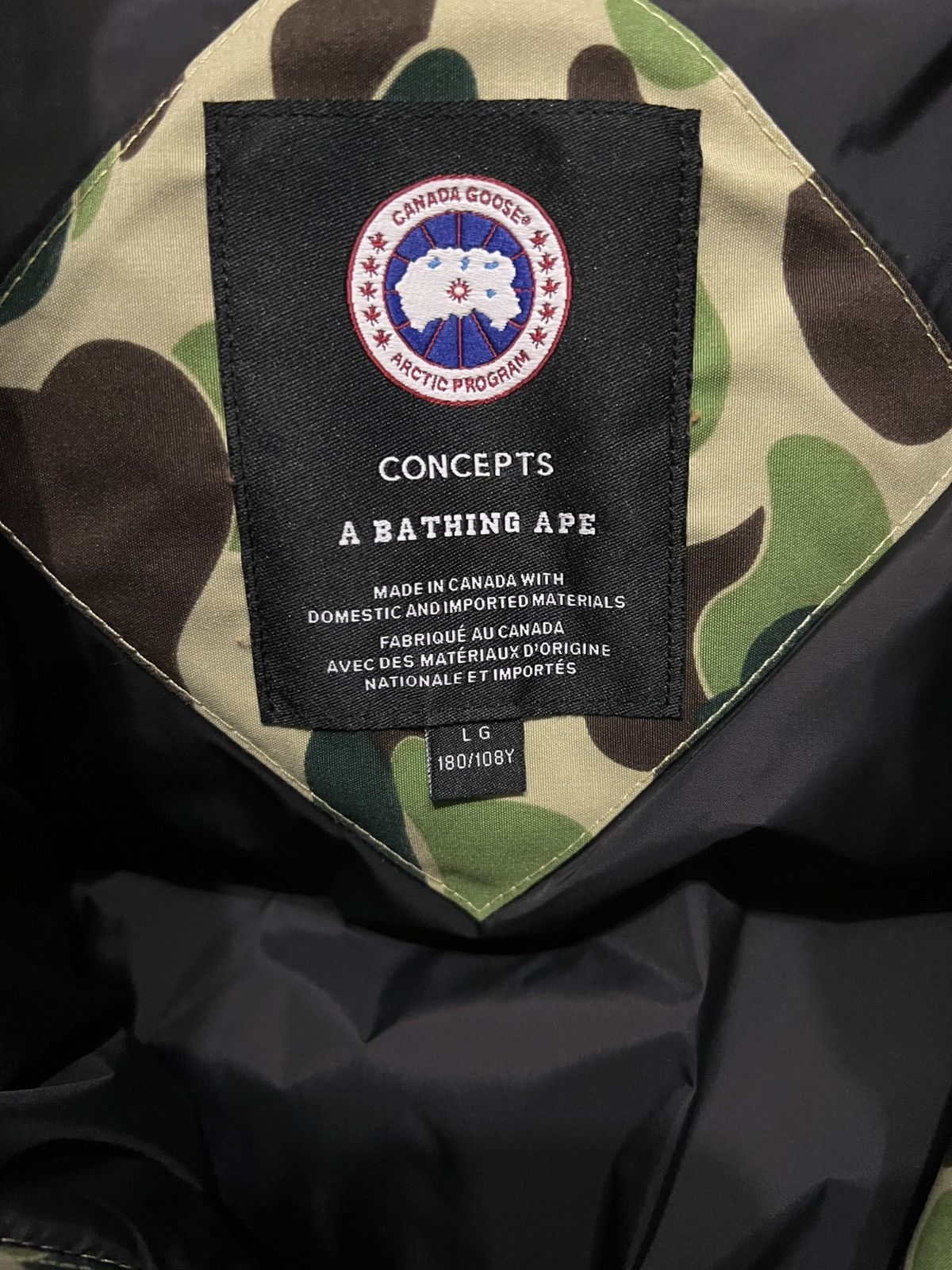 Bape × Canada Goose 2021 BAPE x Canada Goose x Concepts Chilliwack Jacket Size US L / EU 52-54 / 3 - 5 Thumbnail