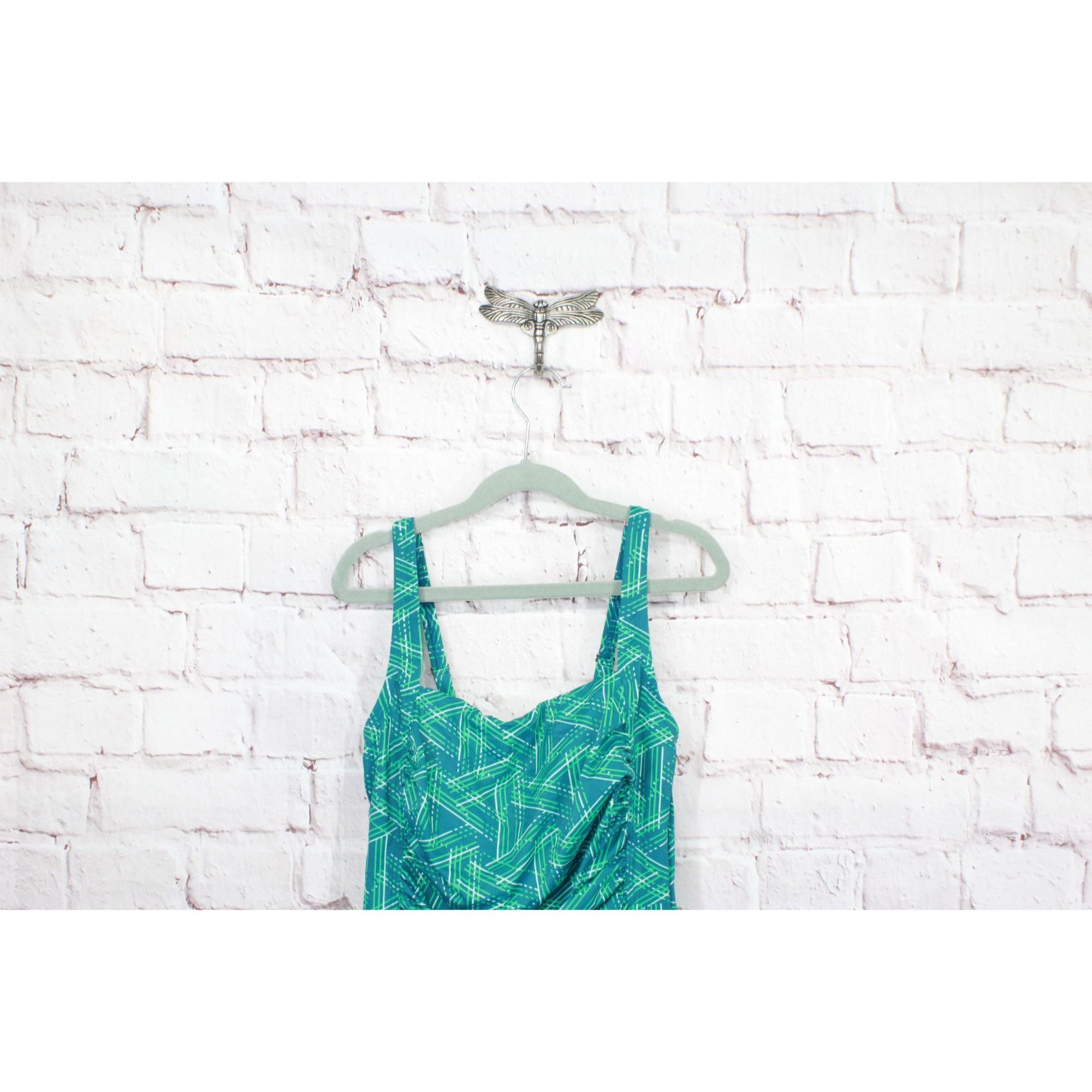 L.L. Bean LL Bean Women's Mix and Match Swimwear Tankini Top Print Size M / US 6-8 / IT 42-44 - 2 Thumbnail