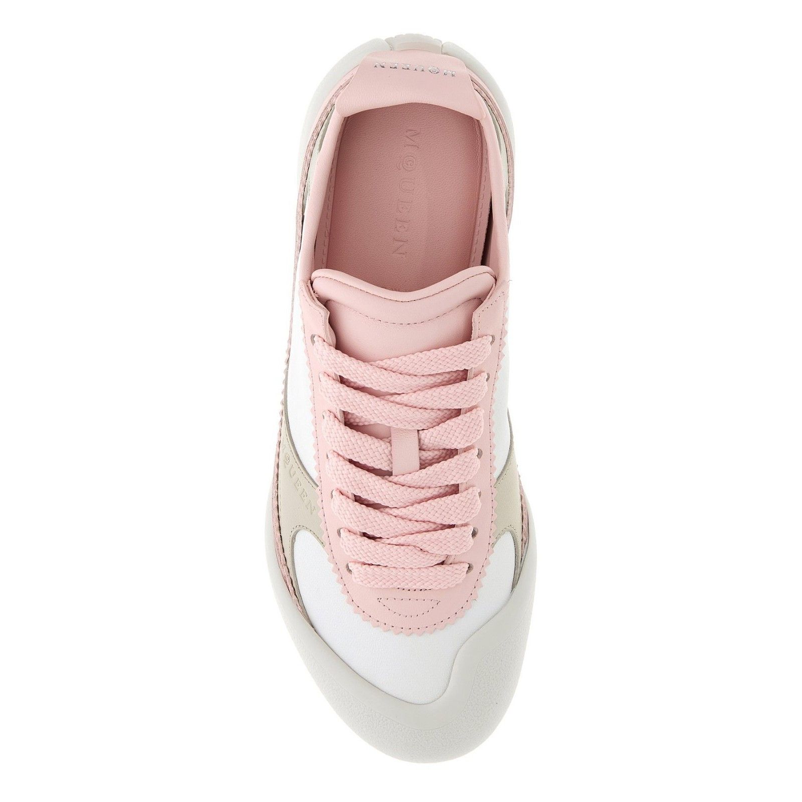 Alexander McQueen ALEXANDER MCQUEEN Pink Leather Sneakers New & Authentic (Wom Size US 8 / IT 38 - 4 Thumbnail