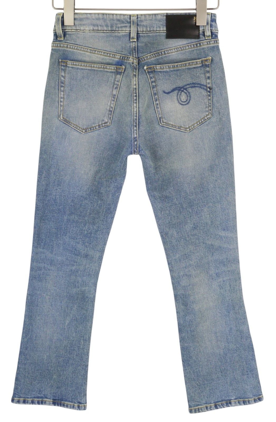 R13 KICK 25 Jasper Stretch Washed Ankle Length Jeans 84403 Size 25" / US 0 / IT 36 - 4 Thumbnail