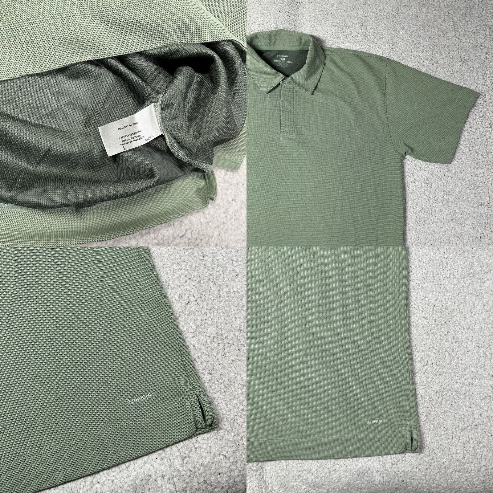 Patagonia Patagonia Polo Shirt Men L Green Snap Button Organic Cotton Short Sleeve Polo Shirt Size US L / EU 52-54 / 3 - 8 Thumbnail