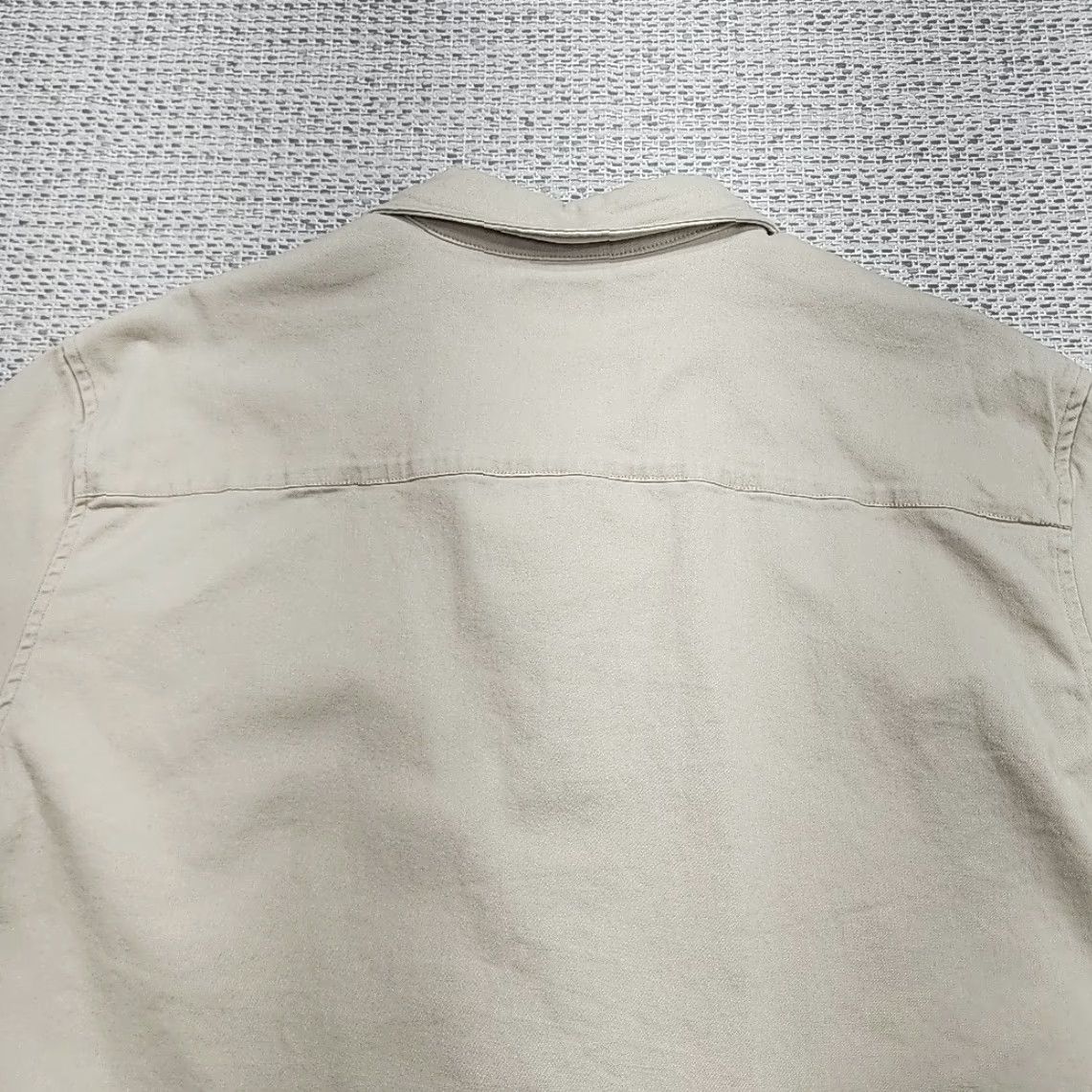 Vintage Snoop Dogg Shirt Mens XL Button-Up Short Sleeve Heavy Cotton Hip Hop Dogg Supply By Snoop Dogg Beige Solid 90s California USA Gangsta Casual Size US XL / EU 56 / 4 - 7 Thumbnail