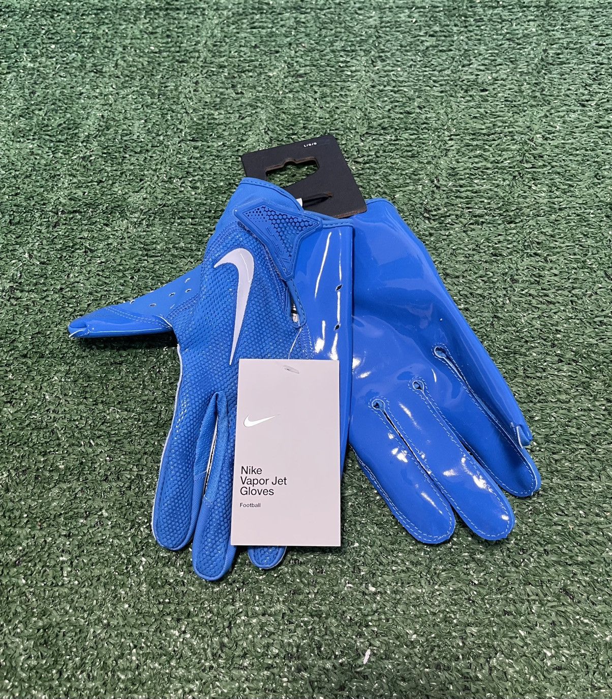 Nike Nike Vapor Jet 7.0 Receiver Football Gloves Blue NFL DX4522 Size ONE SIZE - 1 Thumbnail