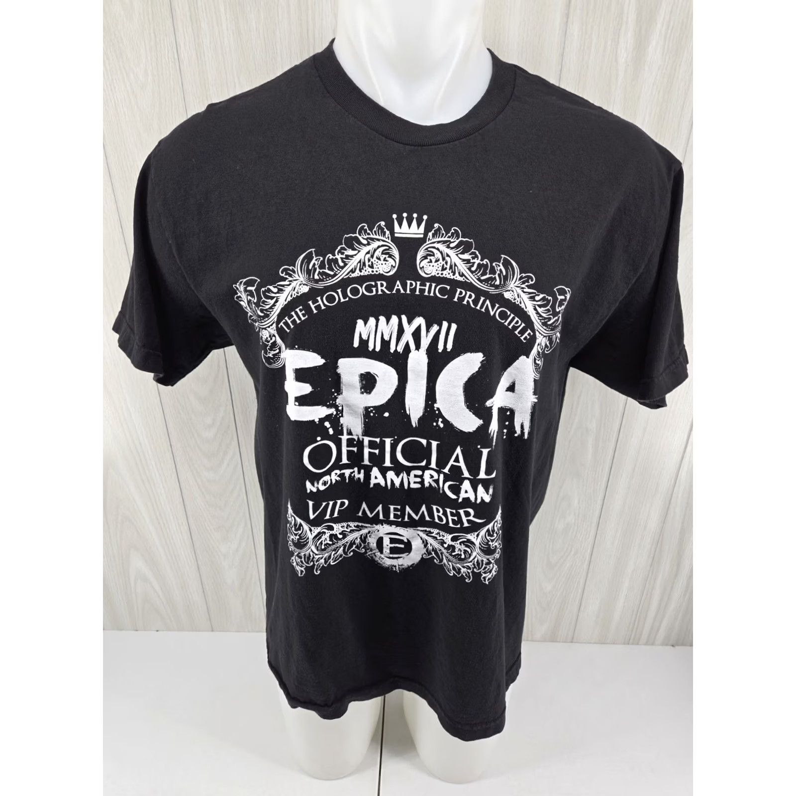 Vintage Epica Band VIP Member Black Shirt Size Large T-Shirt Men Graphic Print Short Sleeve 100% Cotton Size US L / EU 52-54 / 3 - 2 Thumbnail