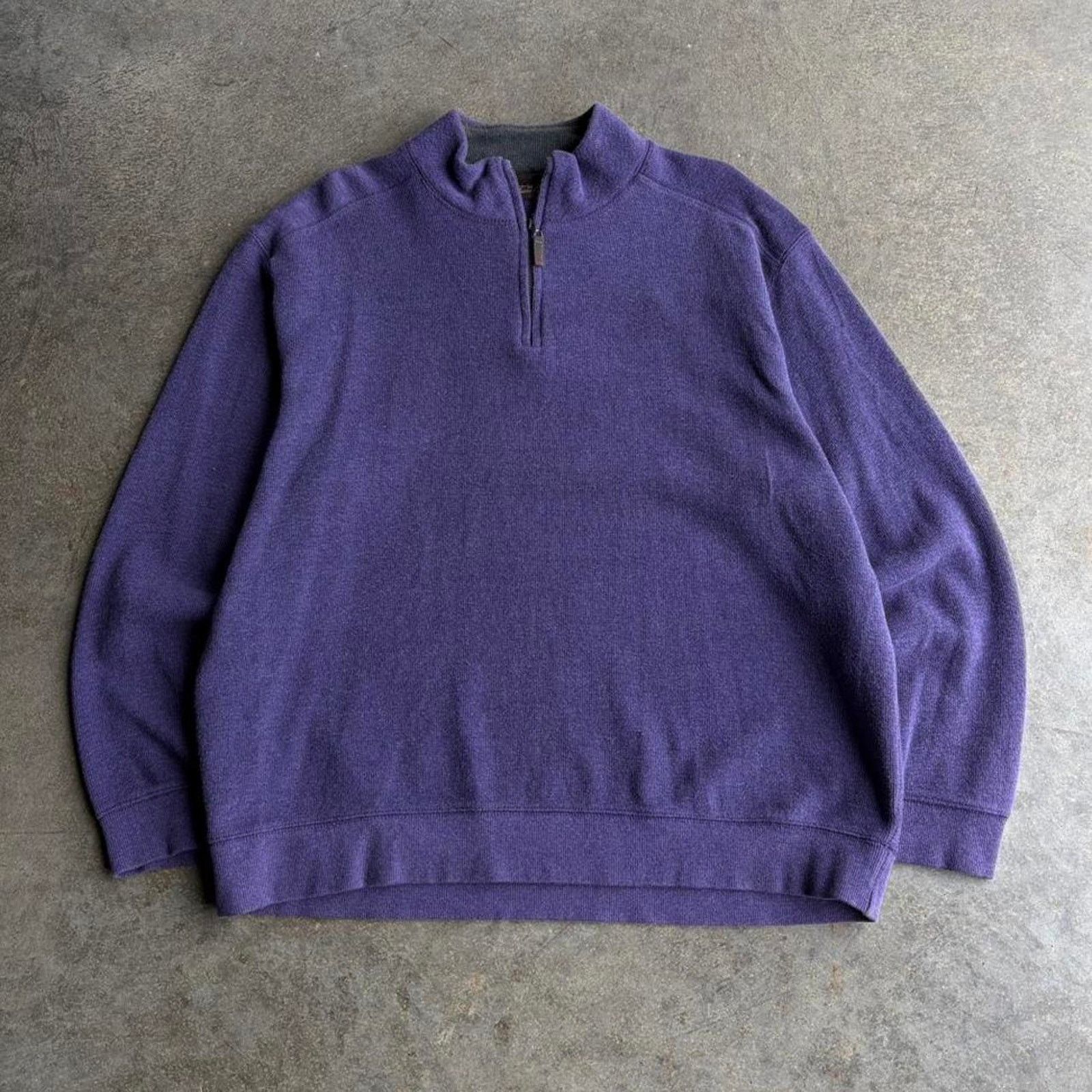 Polo Ralph Lauren 2000s minimalist purple quarter zip Size US XXL / EU 58 / 5 - 1 Thumbnail