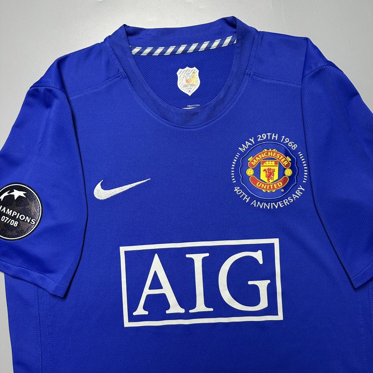 Nike MAN UNITED NIKE 2008/2009 FOOTBALL AWAY JERSEY #7 RONALDO Size US M / EU 48-50 / 2 - 5 Thumbnail