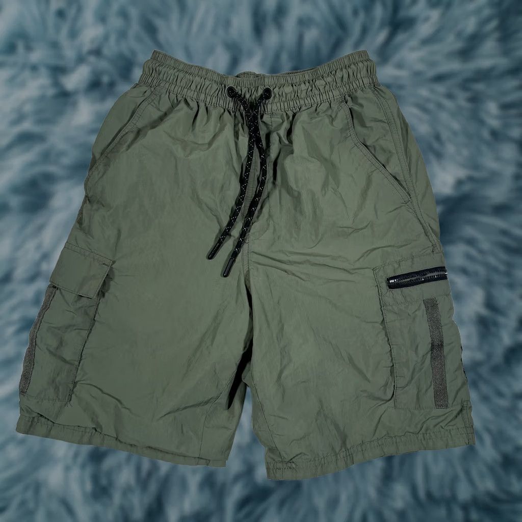 Olive CSG Cargo Shorts Men's S Olive Green 9" Inseam Outdoor Hiking Fishing Athletic Regular Cargo Outdoors Mens Size US 29 - 1 Thumbnail