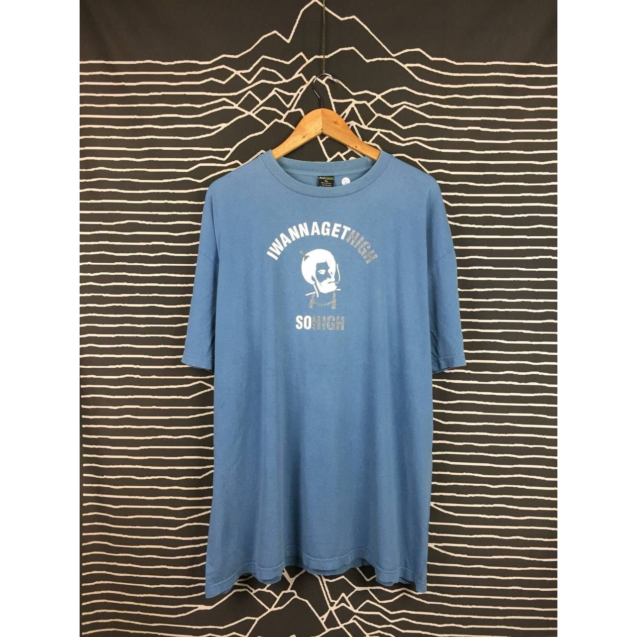 Japanese Brand × Vintage Vtg Back Channel I Wanna Get High So High Tee Size XL Size US XL / EU 56 / 4 - 2 Thumbnail