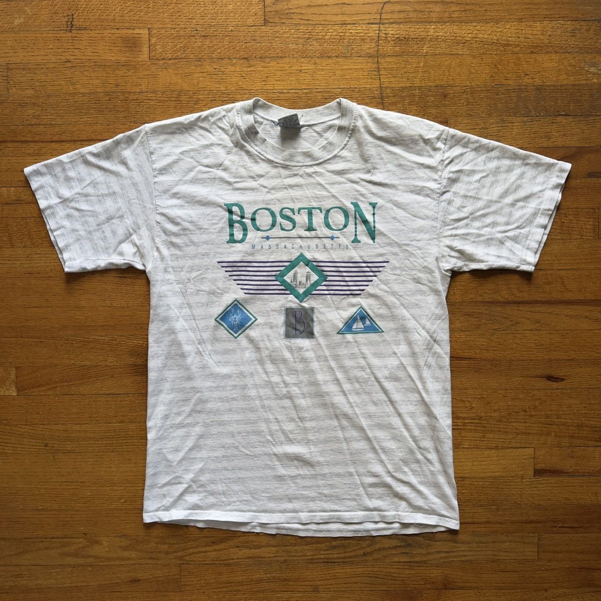 Vintage VTG Boston Massachusetts 90’s T-Shirt XL Size US XL / EU 56 / 4 - 1 Thumbnail