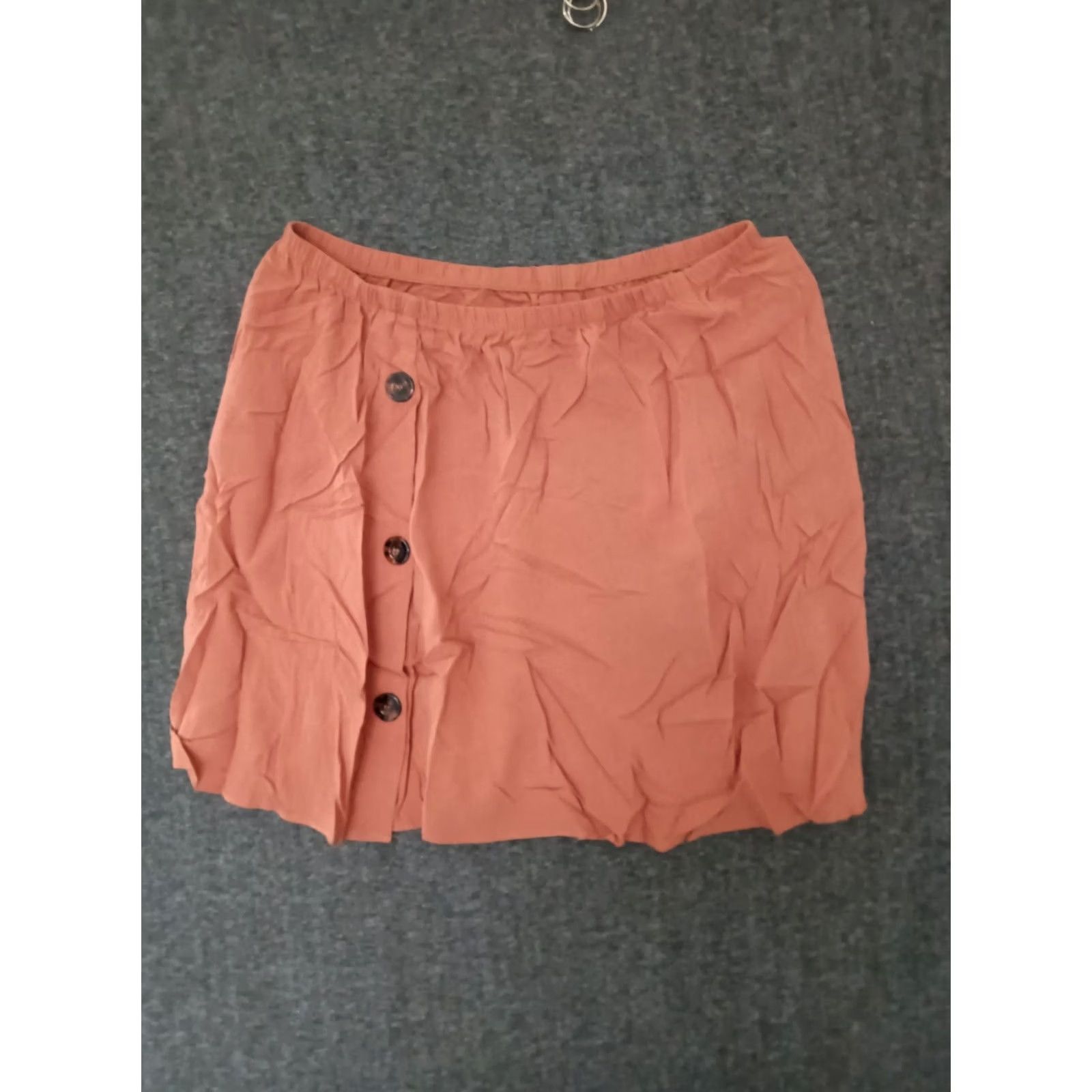 Vintage Toluca Women's Clay Elastic Waist Pull Up Midi Linen Skirt Size XXXL Size 40" / US 18 - 2 Thumbnail