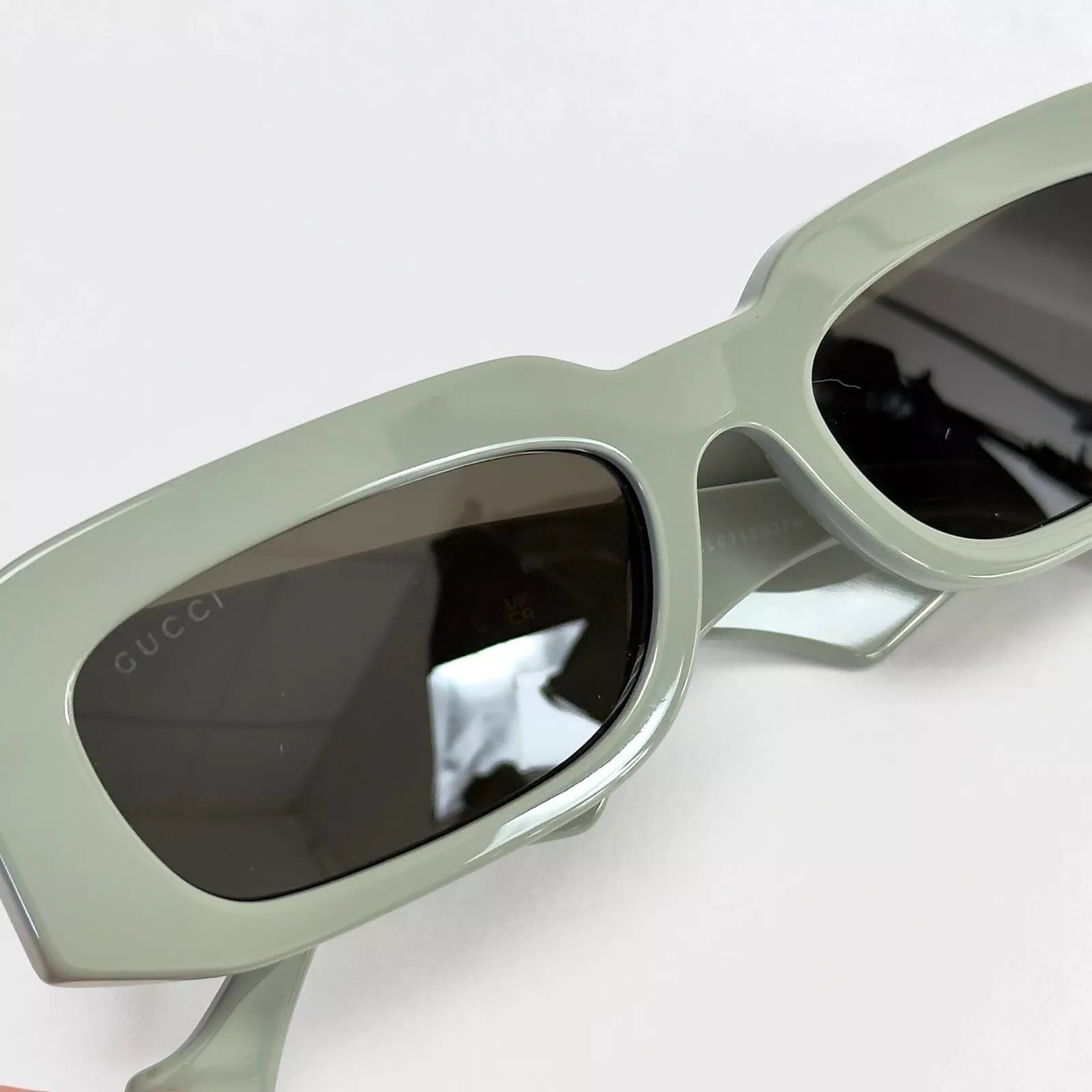 Gucci GUCCI 1426 Sage Green Narrow Slim Gg1426S Sunglasses 004 Size ONE SIZE - 2 Thumbnail