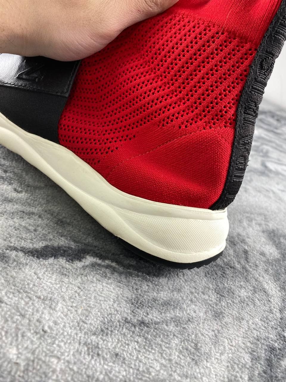 Balmain Balmain Cameron Runner High-Top Sneakers Men Size 9 Red Size US 9 / EU 42 - 17 Thumbnail