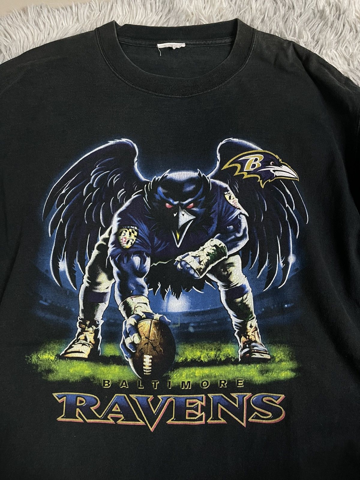 NFL VINTAGE 90s/Y2K Baltimore Ravens NFL Football Graphic Tee Size US XL / EU 56 / 4 - 3 Thumbnail