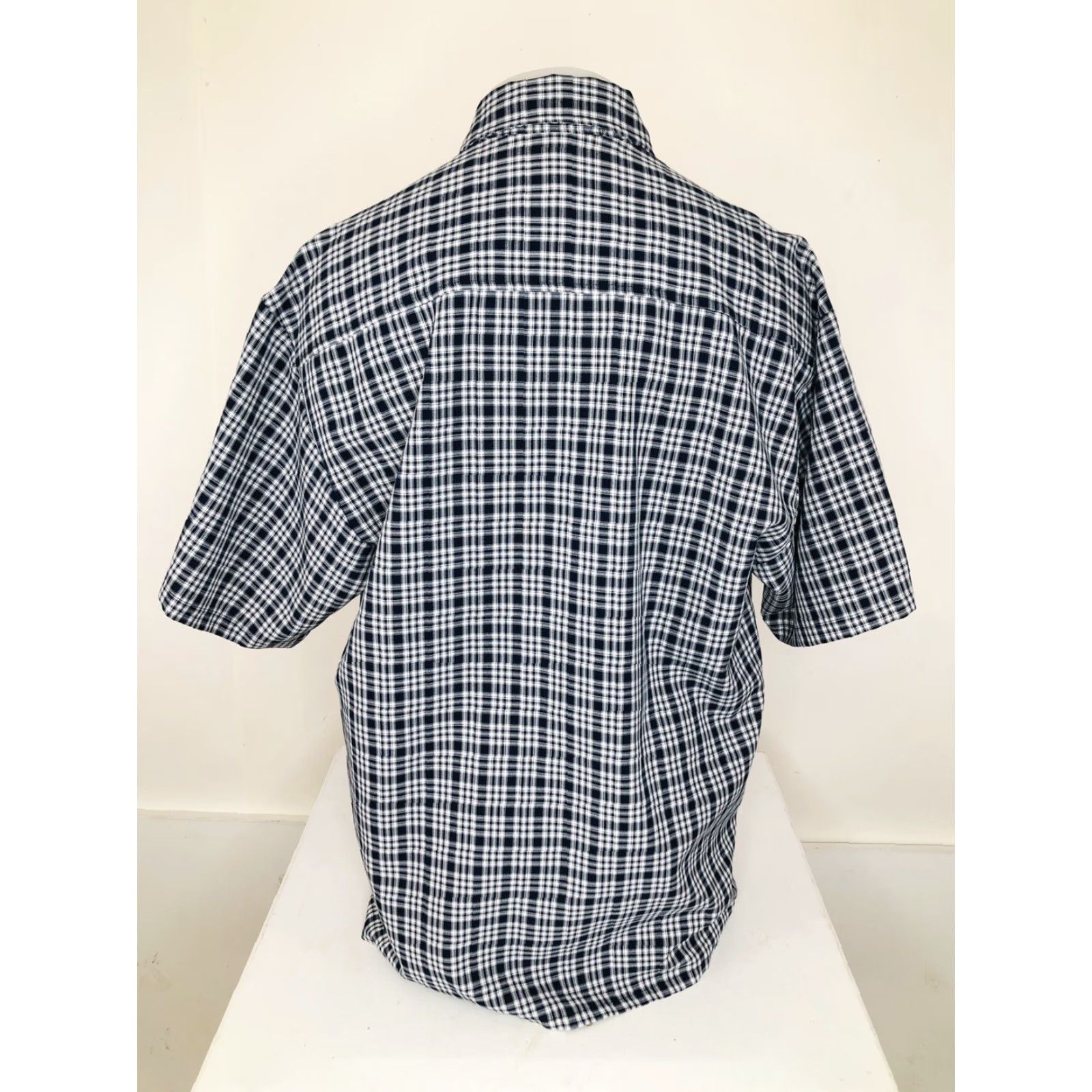 Ralph Lauren VINTAGE Polo / Ralph Lauren Plaid Embroidered Made in USA XL Shirt Mens Short Sleeve Blue / Brown / Red USA Embo Shirt XL Size US XL / EU 56 / 4 - 6 Thumbnail