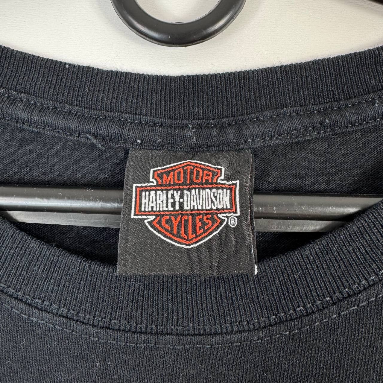 Harley Davidson Harley Davidson Milwaukee WI T-Shirt Mens Black Graphic L Size US XL / EU 56 / 4 - 4 Thumbnail