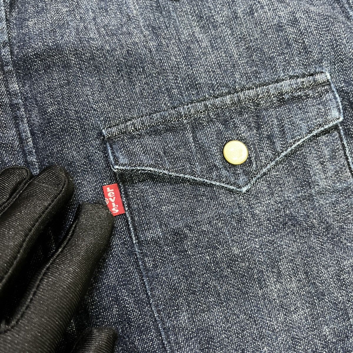 Levi's × Levi's Vintage Clothing × Vintage Levis Western Pocket Denim Shirt Size US S / EU 44-46 / 1 - 8 Thumbnail