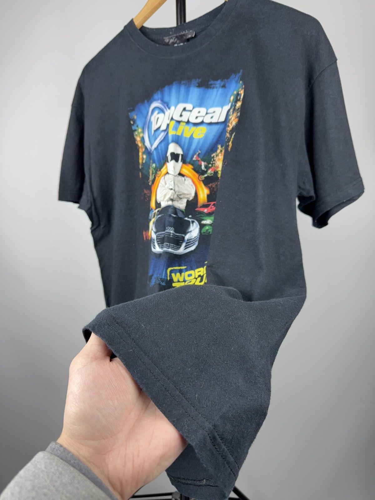 Vintage 00s Vintage 2008 Top Gear Live World Tour Graphic T-Shirt XL Size US XL / EU 56 / 4 - 3 Thumbnail