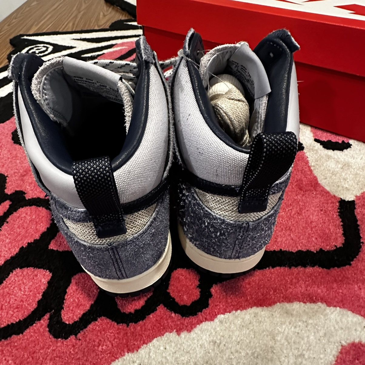 Nike Nike Dunk High AB Notre Midnight Navy Size US 8 / EU 41 - 5 Thumbnail