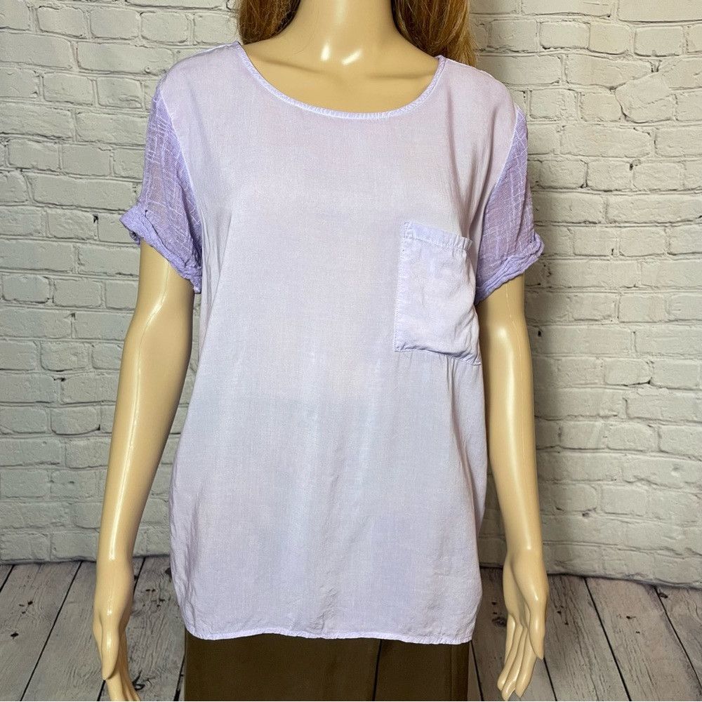 Other NWT New Tina + Jo Lilac Short Sleeve Sample Sale Top Size S Size S / US 4 / IT 40 - 2 Thumbnail