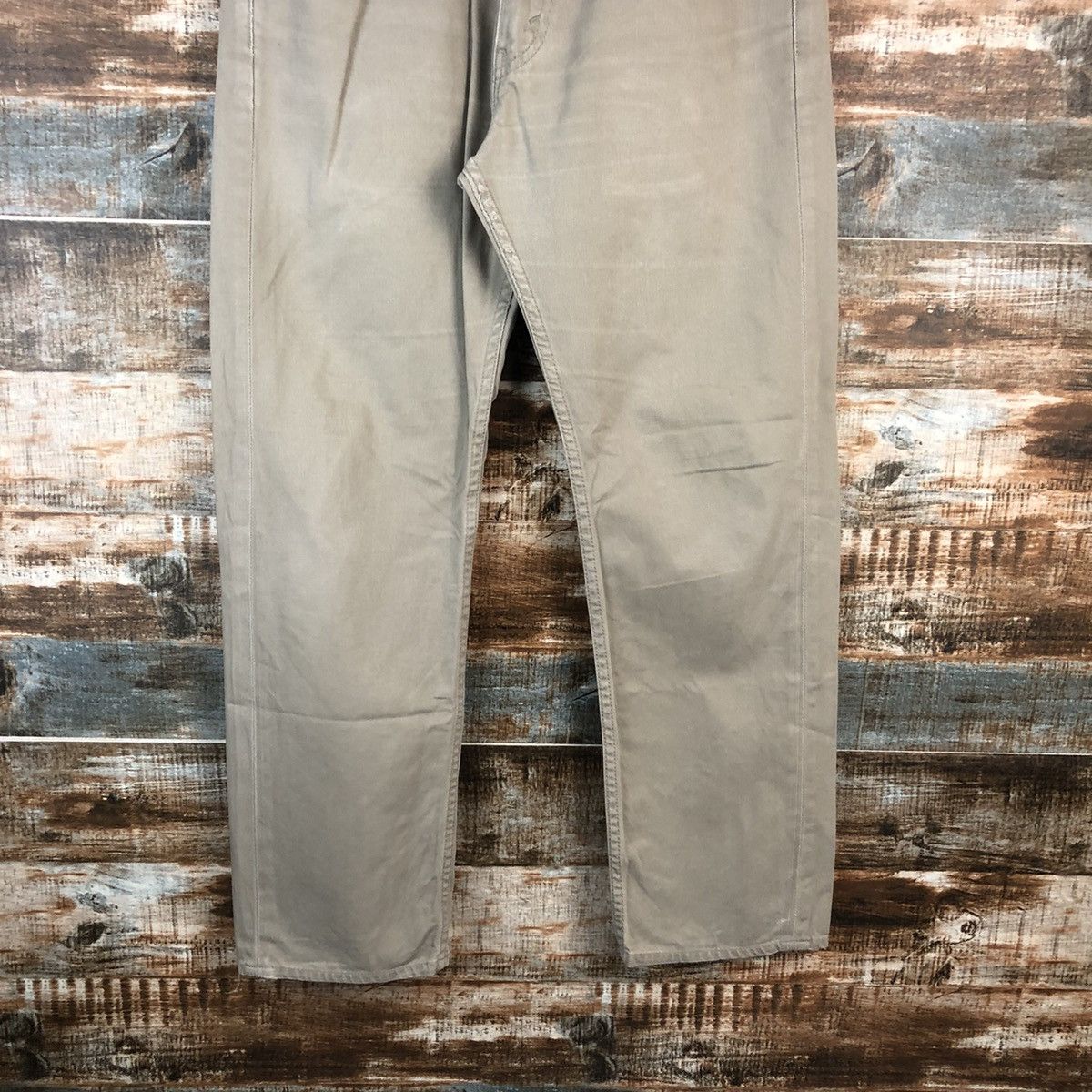 Levi's DL Levis 505 Cream Casual Pants #C197 Size US 32 / EU 48 - 3 Thumbnail