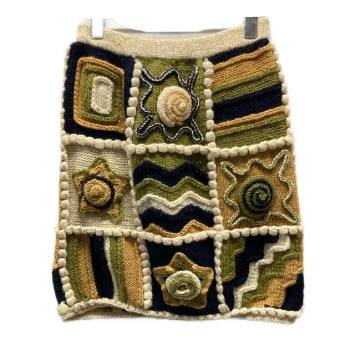 Issey Miyake issey miyake size:m Three-dimensional knitted skirt Size 42" / US 20 - 2 Thumbnail