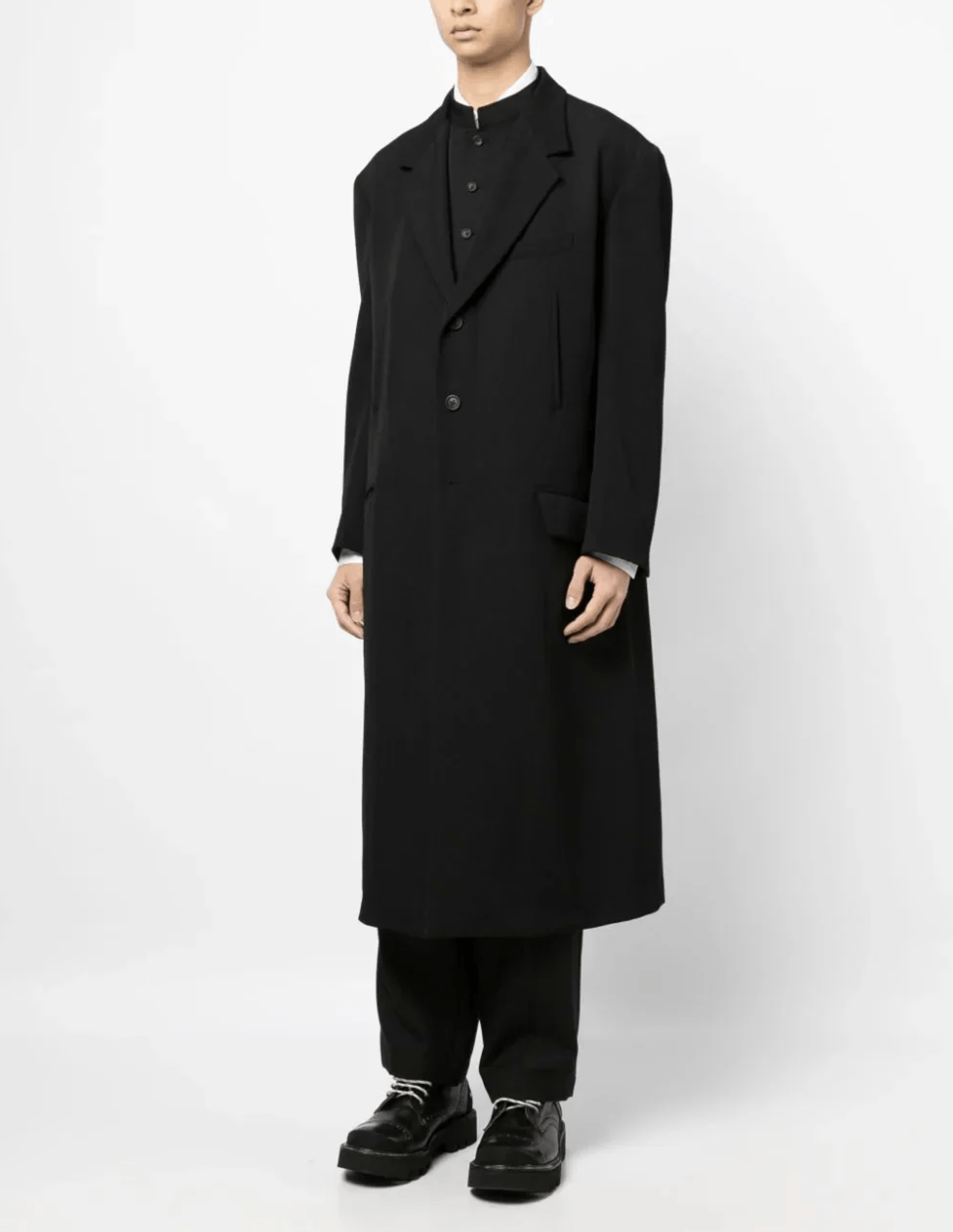 Yohji Yamamoto Yohji Yamamoto Pour Homme - Gabardine 5 Pocket Long Jacket Size US S / EU 44-46 / 1 - 7 Thumbnail