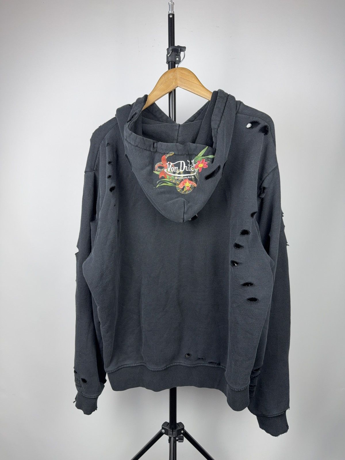 Von Dutch 00s Y2K Von Dutch Distressed Hoodie Y2K Grunge Destroyed Size US L / EU 52-54 / 3 - 12 Thumbnail