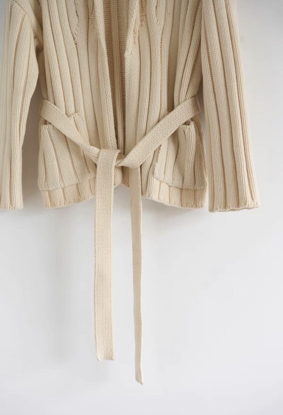 Auralee Auralee Belted Wool Knit Coat J4 Size US XS / EU 42 / 0 - 5 Thumbnail