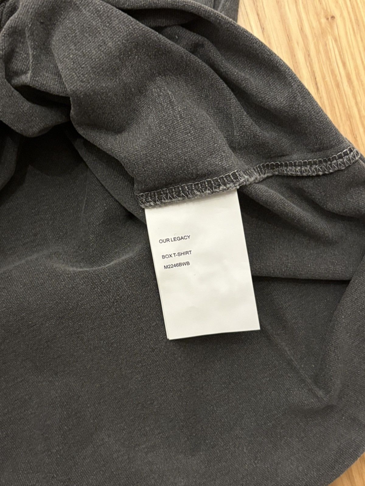 Our Legacy Our Legacy Box T-Shirt Worn Black Size US M / EU 48-50 / 2 - 3 Thumbnail