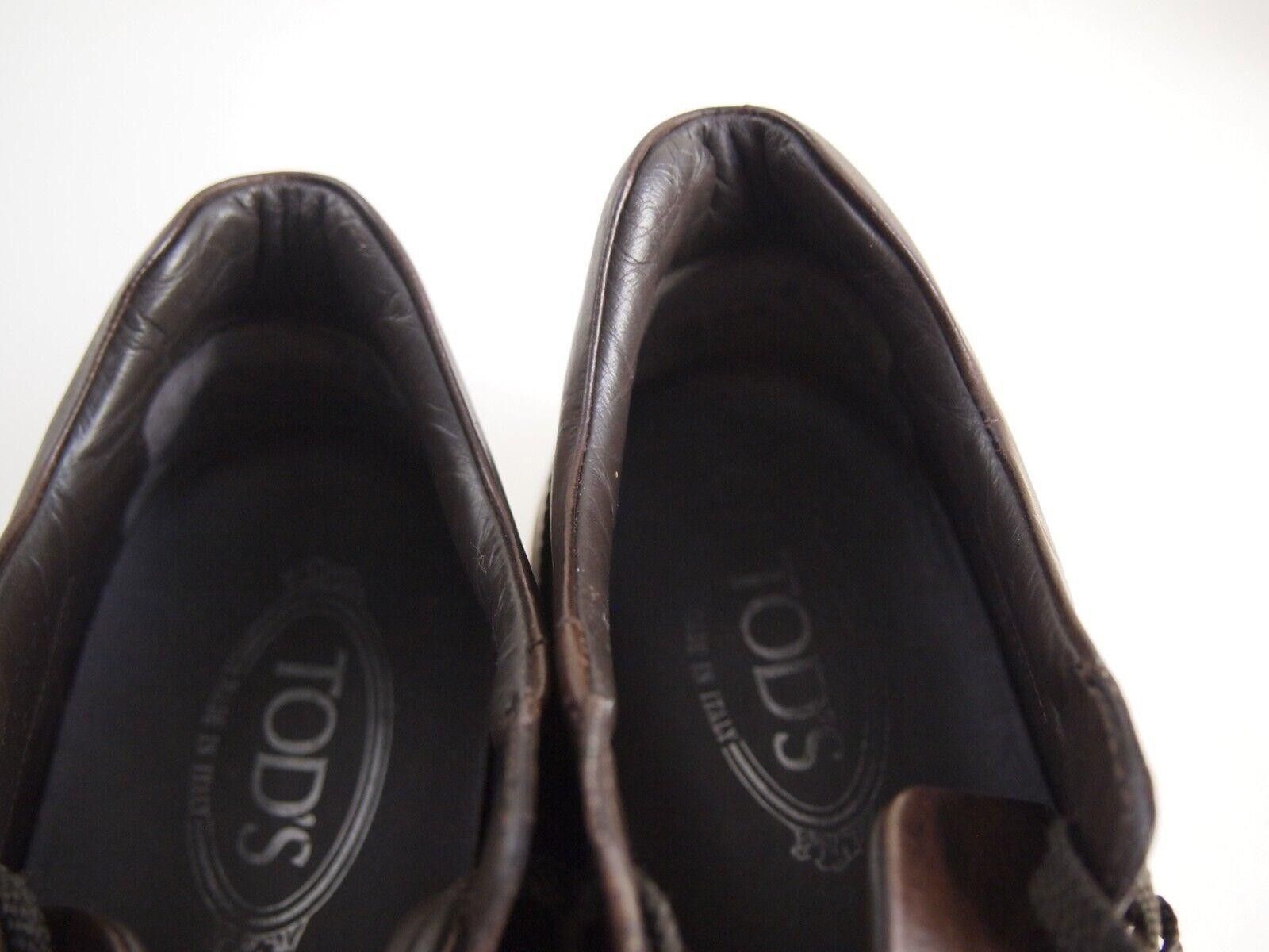 Tod's TOD's Low Top Sneaker Brown Leather Mens EU 41 US 8 Size US 8 / EU 41 - 7 Thumbnail