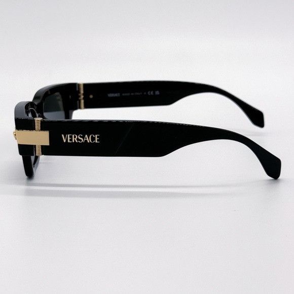 Versace NEW VERSACE VE4465 GB1/87 SQUARE MOD 4465 BLACK VE4465 GB187 Size ONE SIZE - 6 Thumbnail