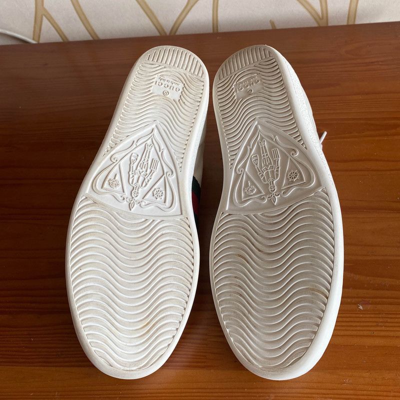 Gucci Gucci Ace Leather Bee Low-Top Sneakers Size US 6.5 / EU 39-40 - 5 Thumbnail