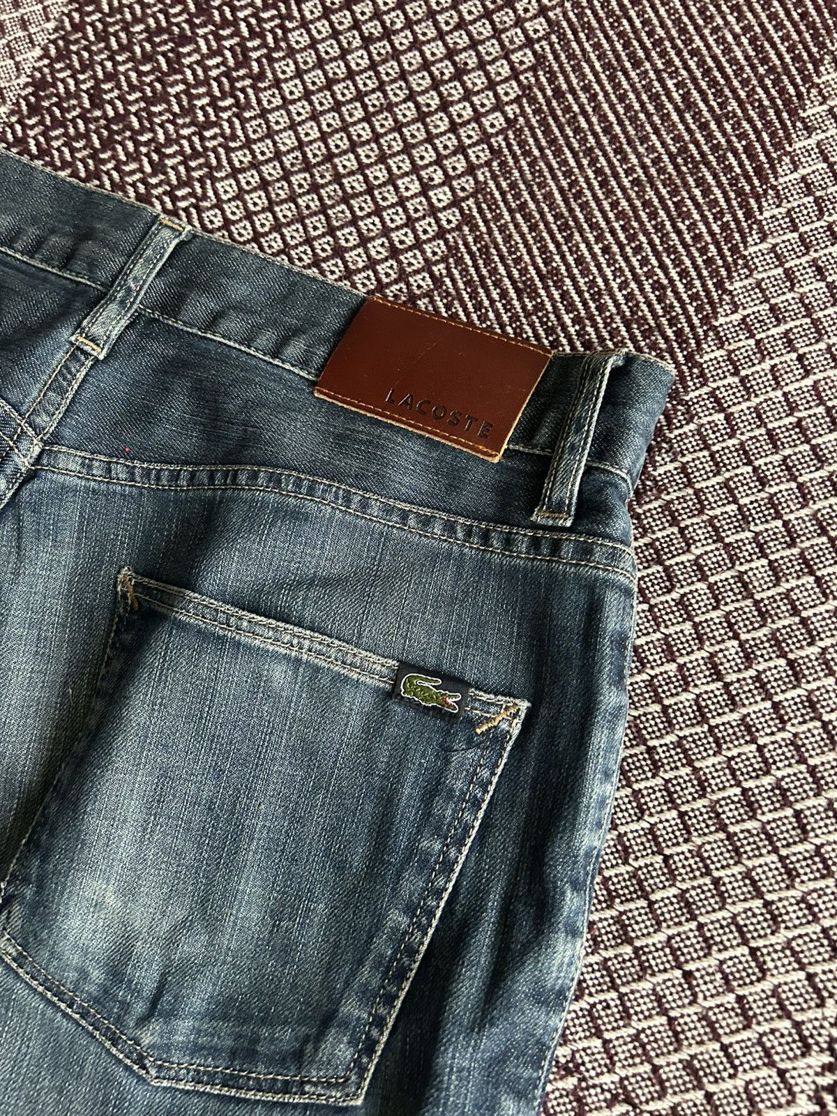 Lacoste Vintage Lacoste Denim Jeans Faded Washed Pants Unisex Sz 32 Size US 32 / EU 48 - 4 Thumbnail