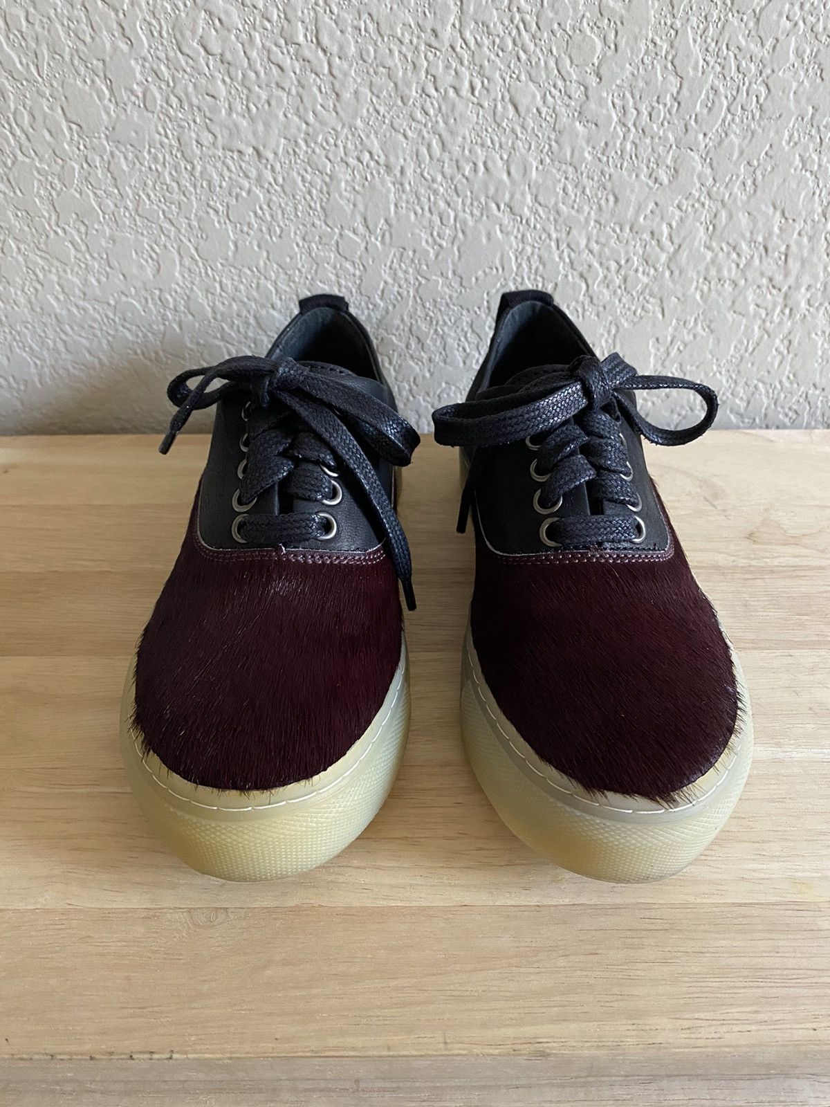 Silent By Damir Doma Silent Damir Doma Ferina Leather Pony Hair Low Top Sneaker Size US 6 / IT 36 - 3 Thumbnail