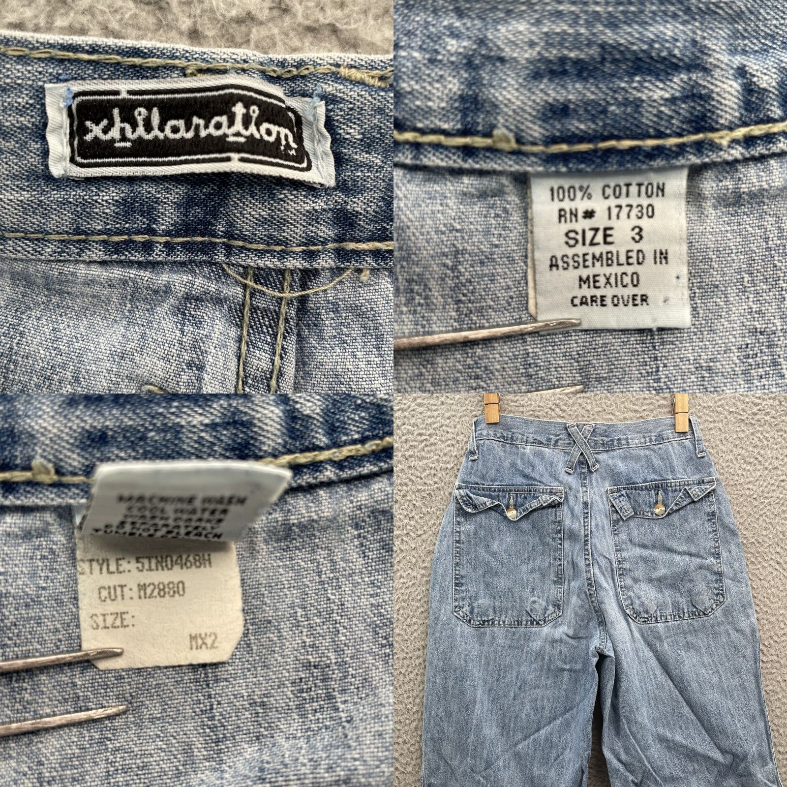 Vintage VINTAGE Xhilaration Jeans Women's 3 25x29* Y2K 90's Wide Retro Cl Academia Shirt Women 25 Blue Jeans Mens Women Girls Size 42" / US 20 - 8 Thumbnail
