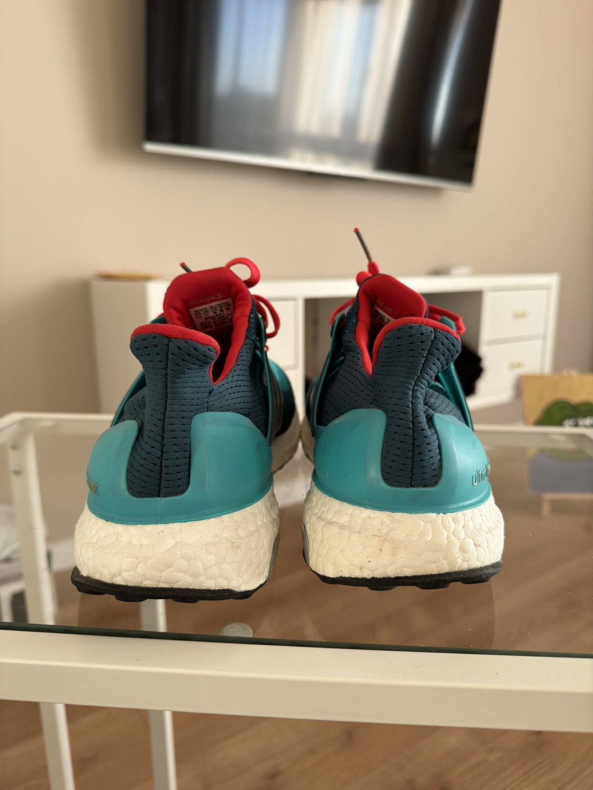 Adidas × Vintage adidas Ultra Boost 2.0 Mineral Green 2015 Size US 11.5 / EU 44-45 - 6 Thumbnail