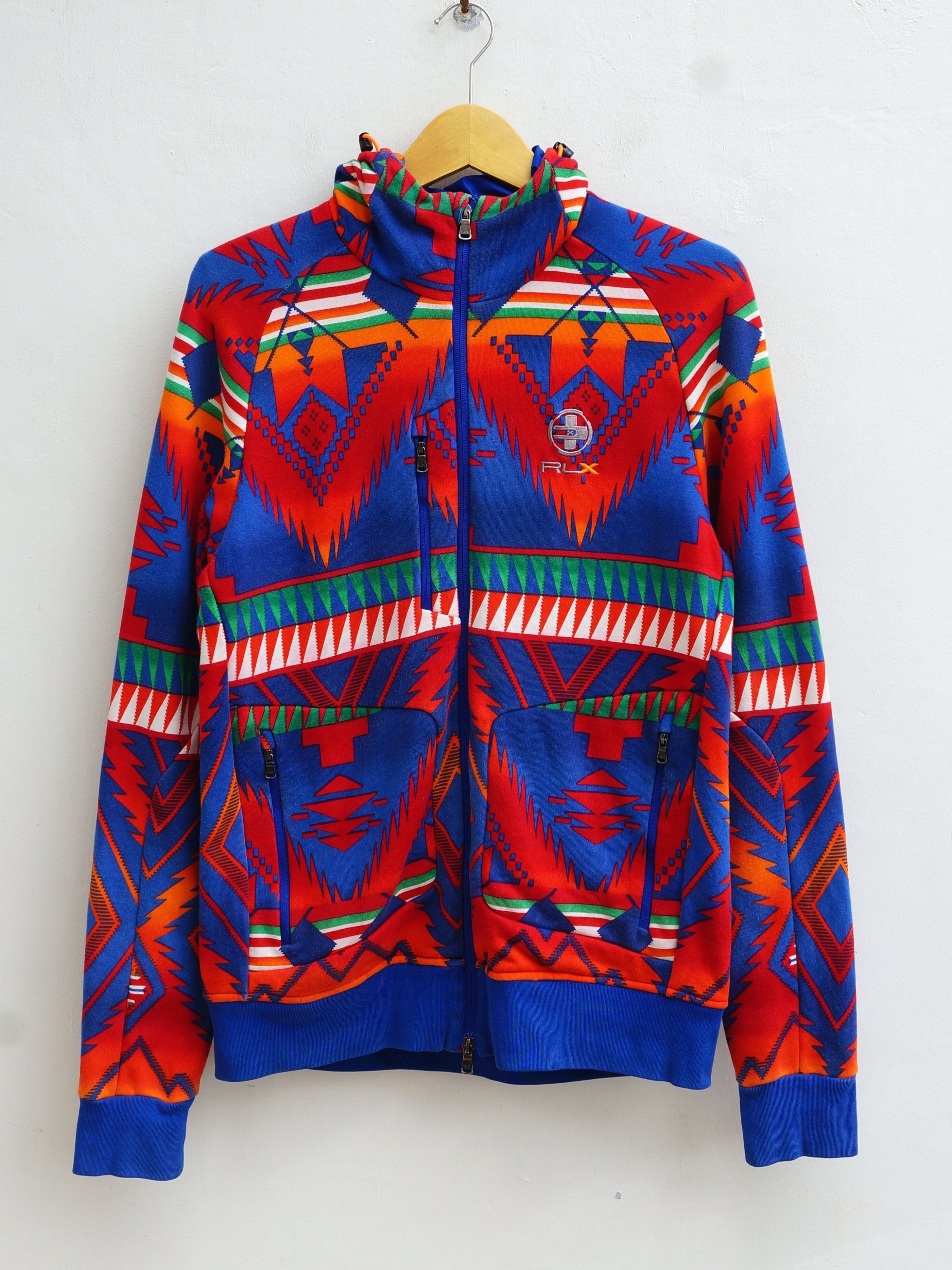 image of By Ralph Laurent Navajo Full Zip Hooded Sweatshirt, Men's (Size Small)