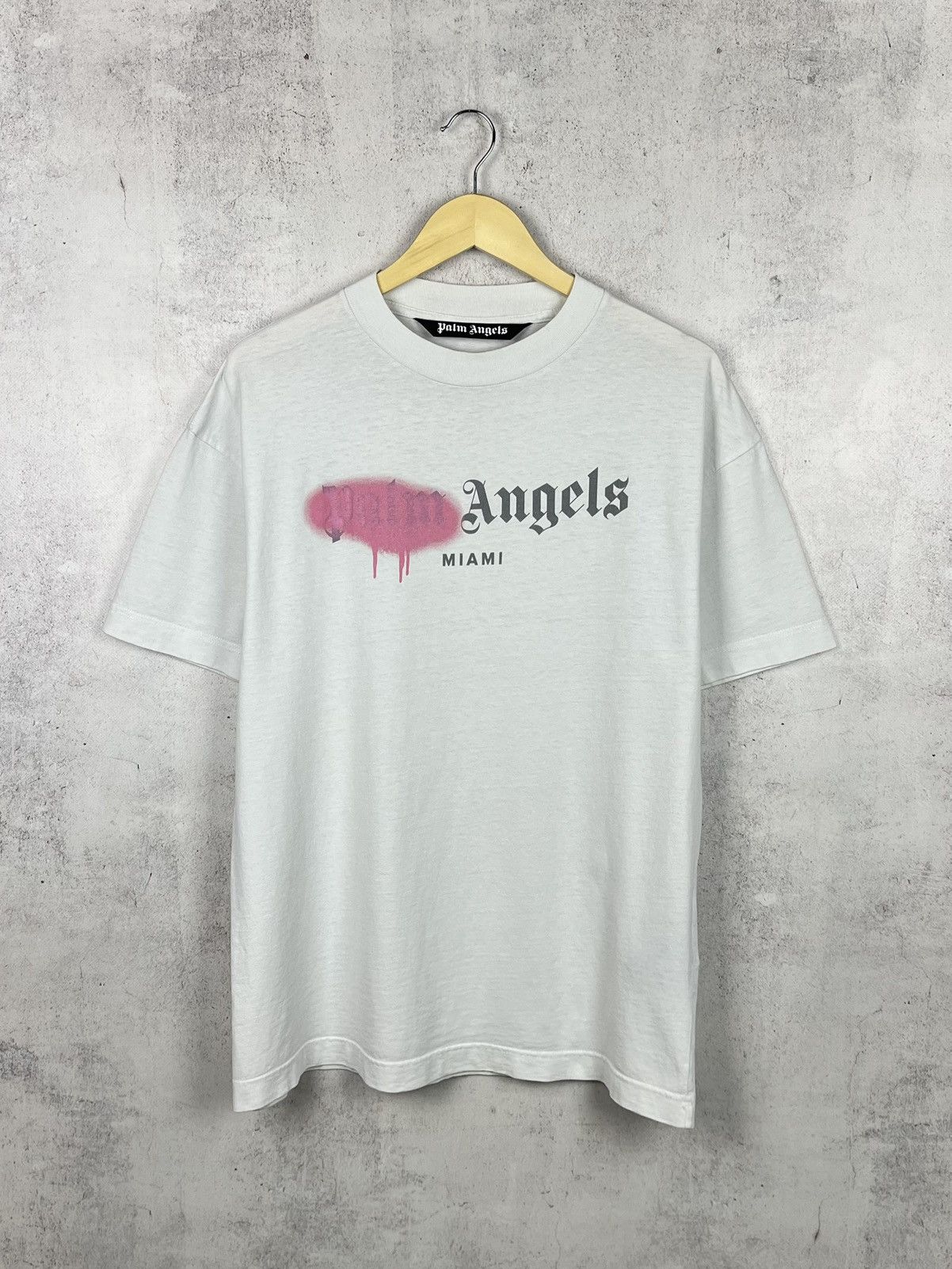 Palm Angels Palm Angels Miami Spray Paint T-Shirt Rare Retro Hype Y2K Size US L / EU 52-54 / 3 - 1 Thumbnail
