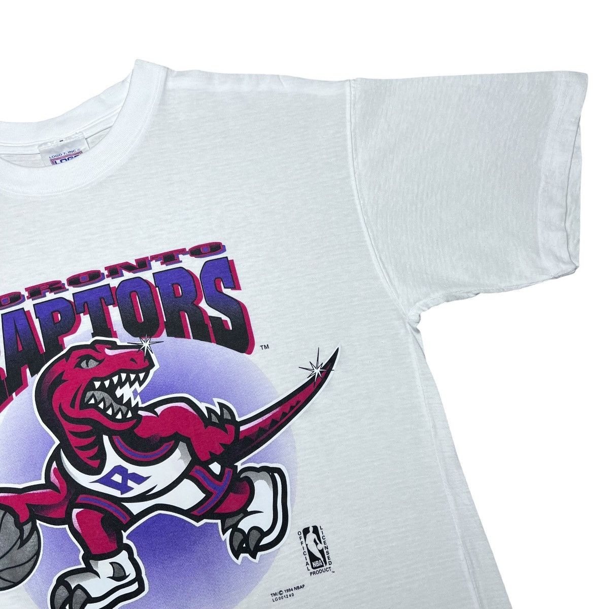 Logo 7 Vintage 1994 NBA Toronto Raptors Logo 7 Big Print T-Shirt Size US L / EU 52-54 / 3 - 6 Thumbnail