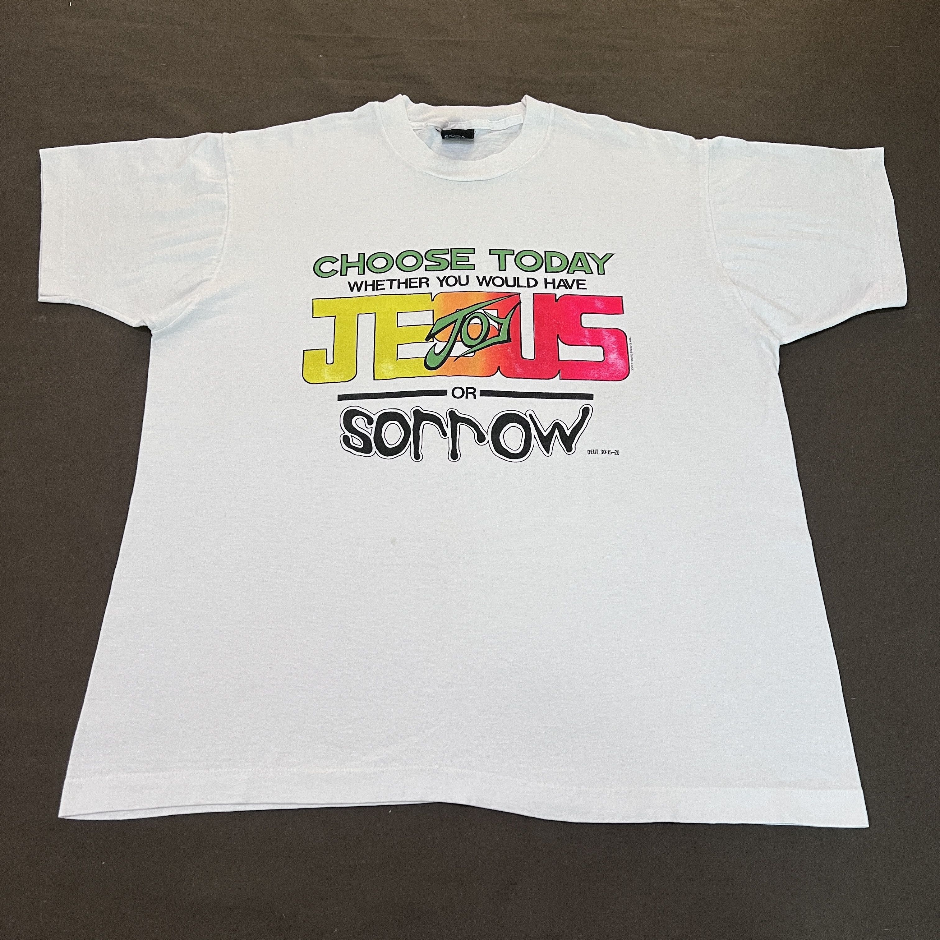 Vintage Vintage 90s Jesus God Bible Holy Promo Tee XL Size US XL / EU 56 / 4 - 2 Thumbnail