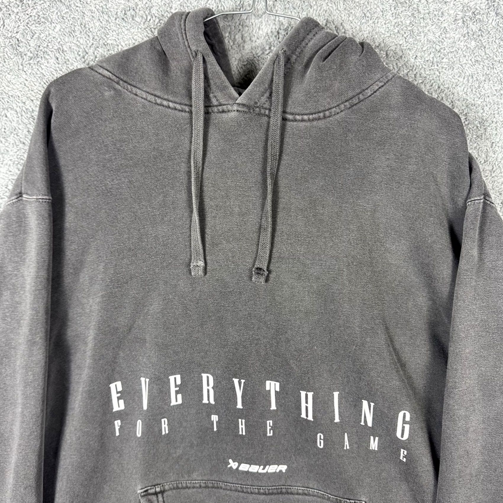 Vintage Bauer Hoodie Mens L Team Fleece Sweatshirt Knit Spell Out Ice Y2K Yeezy Size US L / EU 52-54 / 3 - 4 Thumbnail