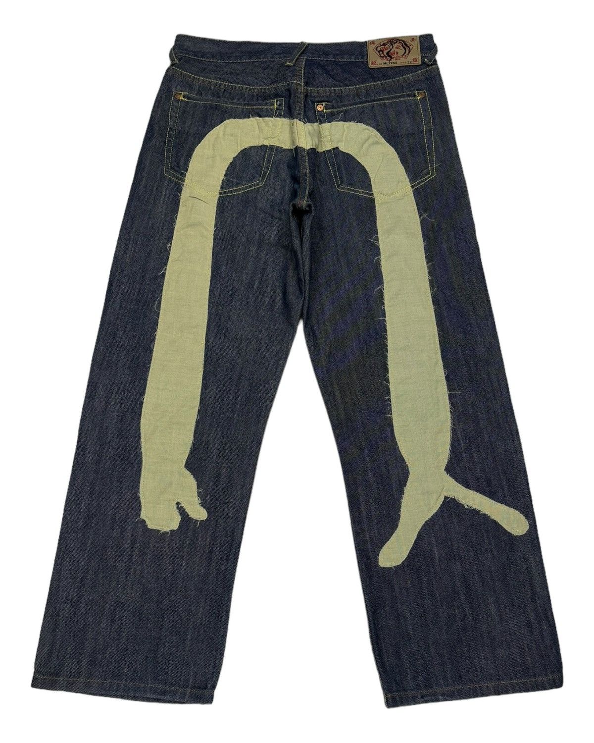 Japanese Brand VINTAGE EVISU JAPAN CUSTOM DAICOCK BAGGY DENIM JEANS Size US 32 / EU 48 - 4 Thumbnail